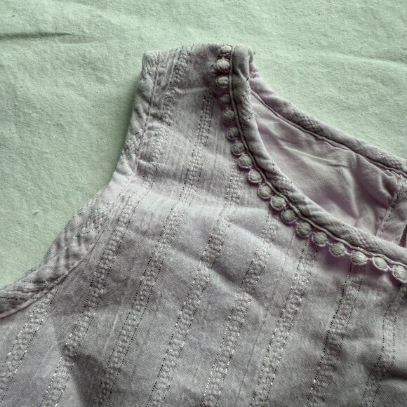 Cat & Jack Girls Light Purple Sleeveless Peplum Top Medium (7/8) - Picture 3 of 5